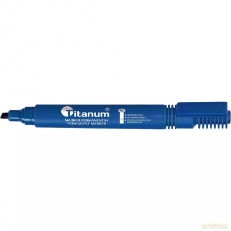 Marker permanentny niebieski Titanum 1 szt.
