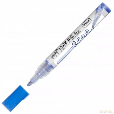 Marker permanentny niebieski Toma 1 szt.