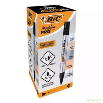 Marker Permanentny Okrągły Pro Czarny Bc pudełko A 12 BIC 964800