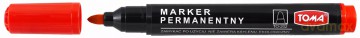 Marker permanentny Toma TO-202-02, czerwony