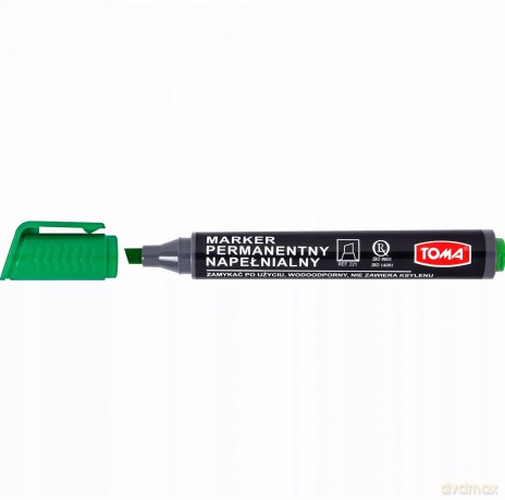 Marker permanentny zielony Toma 1 szt.
