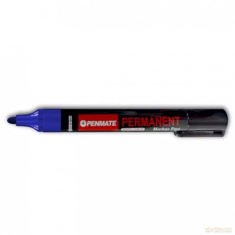 Marker permanenty okrągły niebieski (12szt) PENMAT