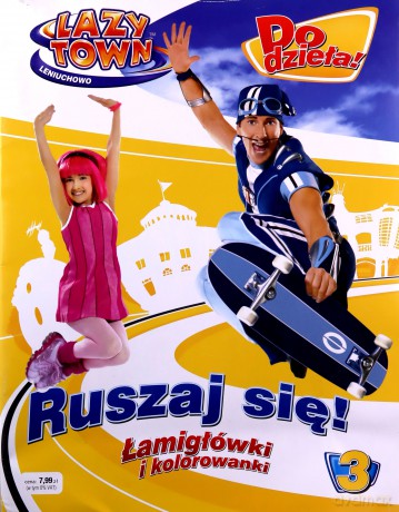 Lazy Town Leniuchowo. Do dzieła! Zestaw 3 książki + prezent [KSIĄŻKA]