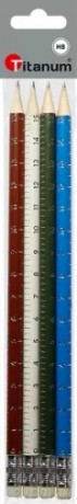 Ołówek z Gumka Hb Skala 367151 Pbh Op4szt