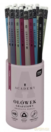 Ołówek z gumką Hb Troj Academy Int Wb A 36