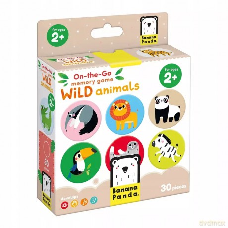 On-the-Go Memory Game. Wild Animals 2+ [KSIĄŻKA]