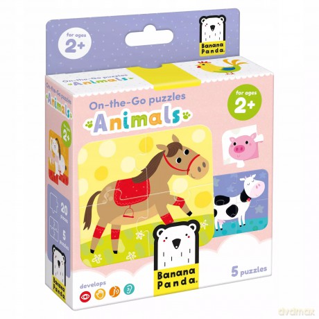 On-the-Go Puzzles. Animals 2+ [KSIĄŻKA]