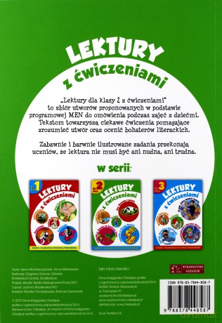 Lektury dla klasy 2 z ćwiczeniami - Anna Wiśniewska, Irena Micińska-Łyżniak [KSIĄŻKA]