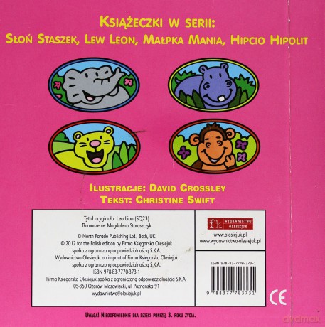 Lew Leon uczy się ryczeć [KSIĄŻKA]