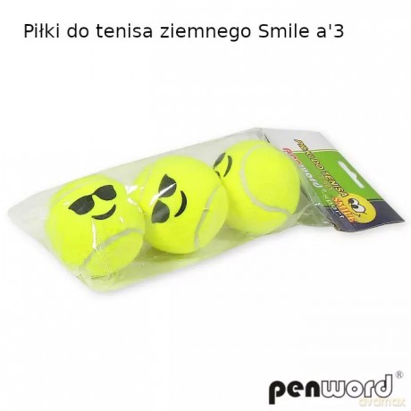 Piłki do tenisa ziemnego Smile op3szt