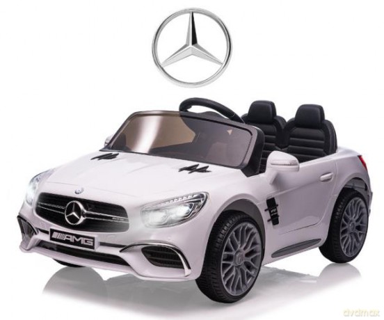 Pojazd na akumulator Mercedes-Benz SL65 AMG biały Milly Mally
