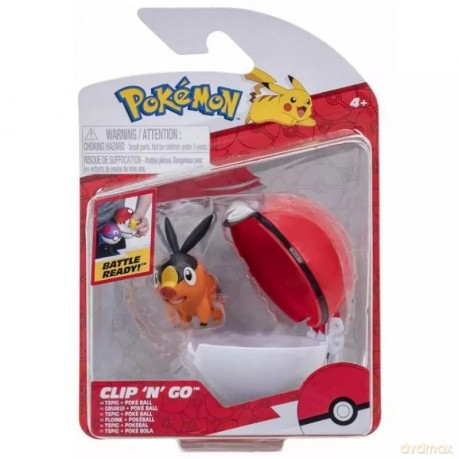 Pokemon. Clip 'N' Go, Tepig and Poke Ball [FIGURKA]