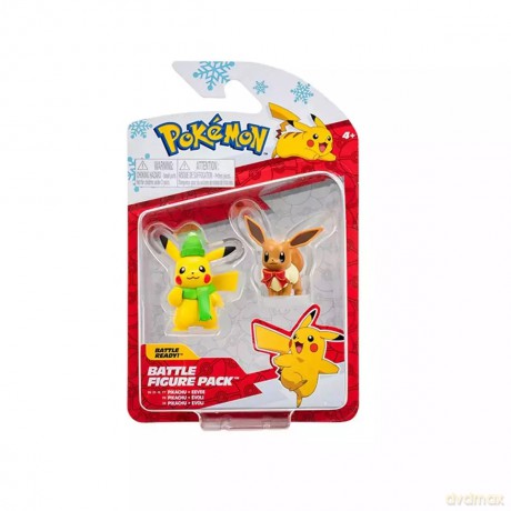 Pokemon. Figurki bitewne, Pikachu i Eevee [FIGURKA]
