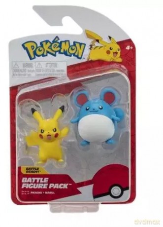 Pokemon. Figurki bitewne, Pikachu i Marill [FIGURKA]