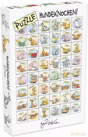 Puzzle Hundeknochen. 1000 el. [KSIĄŻKA]