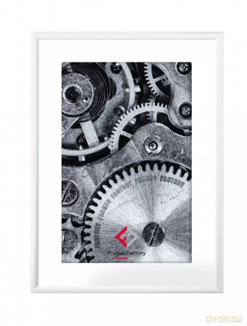 Ramka aluminiowa z plexi 10x15 cm, biała