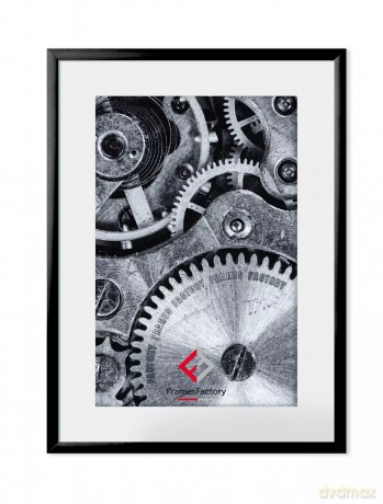 Ramka aluminiowa z plexi 60x80 cm, czarna