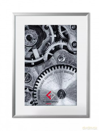Ramka aluminiowa z plexi 60x80 cm, srebrna