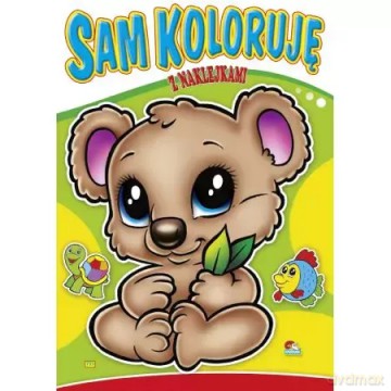 Sam koloruję z naklejkami 735 [KSIĄŻKA]