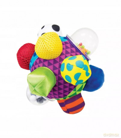 SASSY SENSORYCZNA PIŁKA Z GRZECHOTKĄ Bumpy Ball