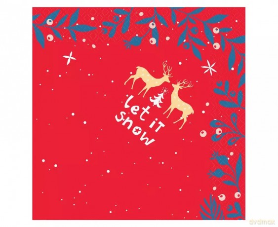 Serwetka Pap 3warst 330x330 Let Snow Go Op20szt [KSIĄŻKA]