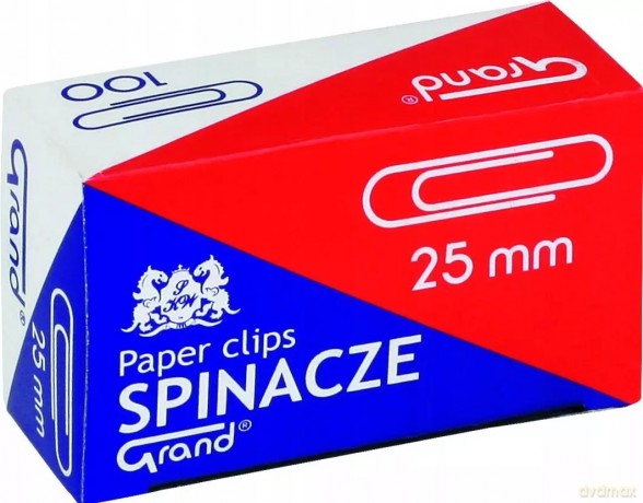 Spinacz Grand 25mm 10x100 sztuk [KSIĄŻKA]