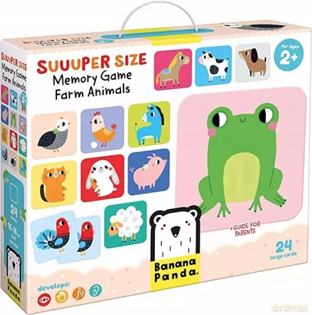Suuuper Size Memory Game. Farm Animals 2+ [KSIĄŻKA]