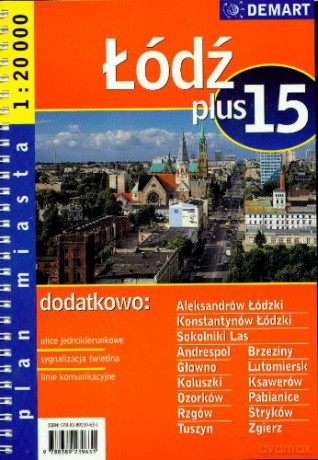 Łódź +15. Plan miasta w skali 1:20 000 [KSIĄŻKA]