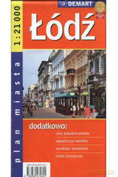 Łódź. Plan miasta w skali 1:21 000 [KSIĄŻKA]