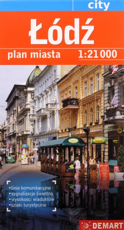 Łódź. Plan miasta w skali 1:21 000 [KSIĄŻKA]