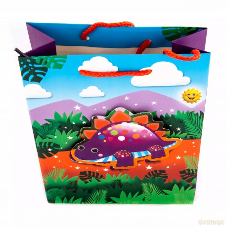 Torba Prezentowa Mała Dinozaur 18X23 Różne