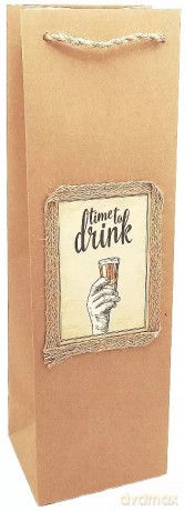 Torebka prezentowa na wino alkohol butelkę