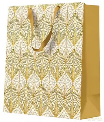 Torebka prezentowa Ornamental gold tile, średnia