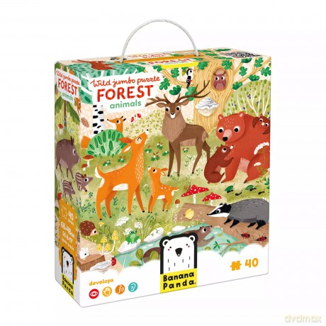 Wild Jumbo Puzzle. Forest Animals 3+ [KSIĄŻKA]