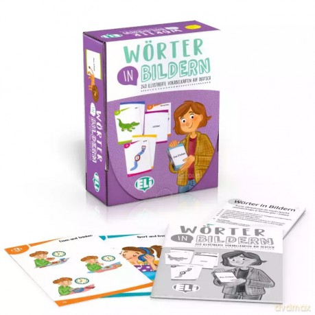 Worter in Bildern: karty obrazkowe z grami językowymi do nauki niemieckiego + e-flashcards OOS [KSIĄŻKA]