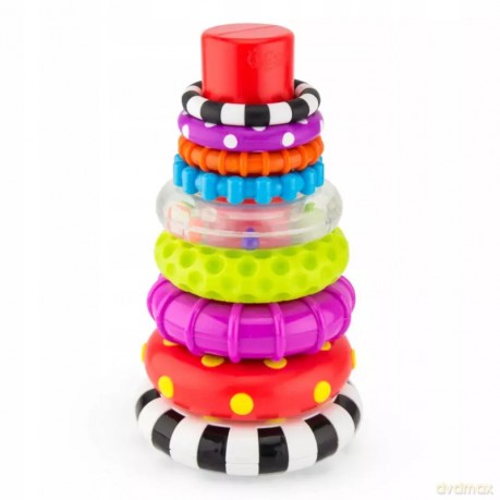 Zabawka sensoryczna Sassy Ring Stacker 9 elementów