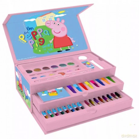 Zestaw artystyczny 52el w kuferku Świnka Peppa Diakakis