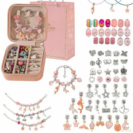 Zestaw do robienia bransoletek Koraliki Charms
