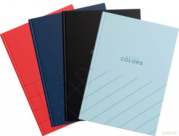Zeszyt A4/96k kratka oprawa twarda Top Color Mix Fol A 5