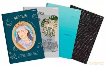 Zeszyt A5/80k kratka Historia 27 oprawa twarda Top Fola 5