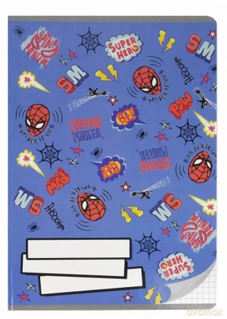 Zeszyt w kratkę A5 Spiderman Beniamin 16 kartek
