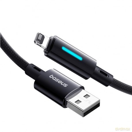 Baseus Lit kabel USB - Lightning 1m 2.4A kosmiczna Czerń
