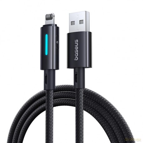 Baseus Lit kabel USB - Lightning 1m 2.4A kosmiczna Czerń