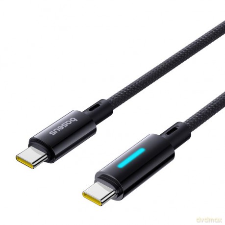 Baseus Lit kabel USB-C - USB-C 1m 100W kosmiczna Czerń