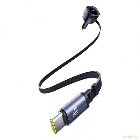 Baseus ładowarka samochodowa PD 2x USB-C 60W + kabel czarna