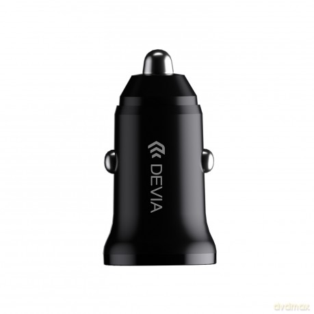 Devia ładowarka samochodowa Smart Mini PD QC 3.0 30W 1x USB 1x USB-C biała