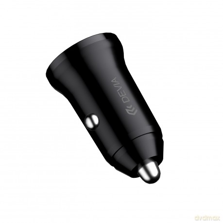 Devia ładowarka samochodowa Smart Mini PD QC 3.0 30W 1x USB 1x USB-C biała