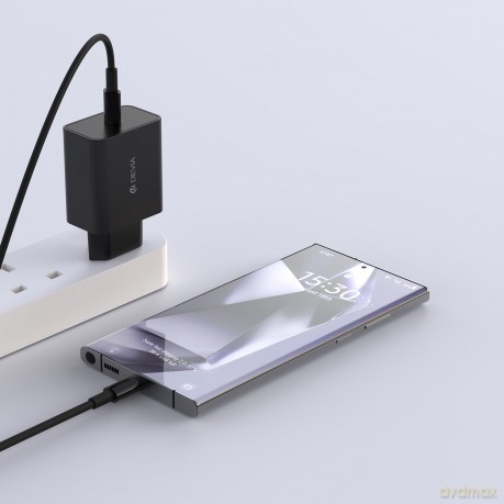 Devia ładowarka sieciowa Rocket PD 45W 1x USB-C biała + kabel USB-C - USB-C