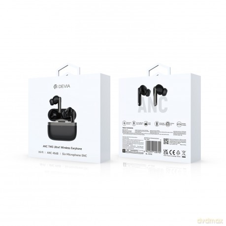 Devia słuchawki Bluetooth TWS Ultra1 białe z ANC