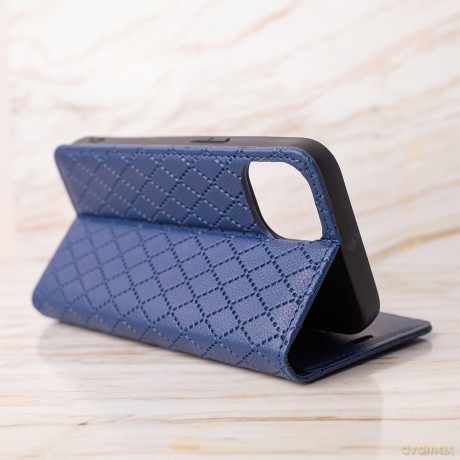 Etui Smart Caro do iPhone 16e granatowe